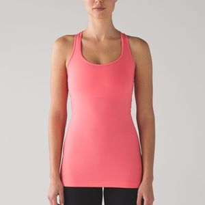 Lululemon cool racer back tank top pink coral
